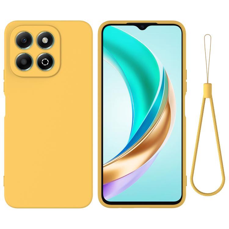 For Honor X6c 4G Solid Color Liquid Silicone Dropproof Full Coverage Phone Case(Yellow) - free shipping - PMC TechLife - Order now!