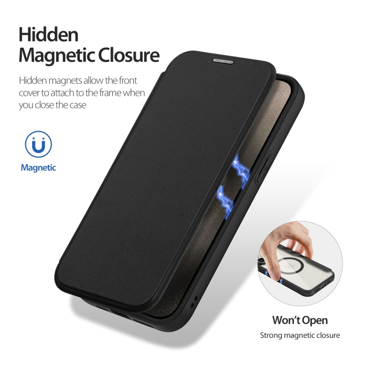 For iPhone 15 Pro Max DUX DUCIS Skin X Pro Series Magsafe PC + TPU Phone Leather Case(Black) - free shipping - PMC Jewellery - Order now!