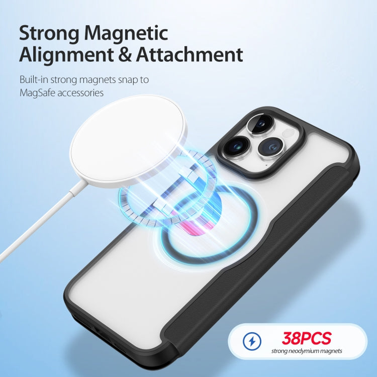 For iPhone 15 Pro Max DUX DUCIS Skin X Pro Series Magsafe PC + TPU Phone Leather Case(Black) - free shipping - PMC Jewellery - Order now!