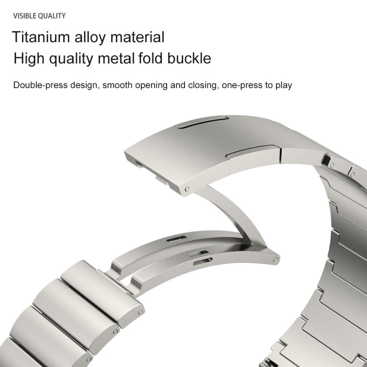 22mm Bamboo Joint Titanium Metal Watch Band(Titanium Gray) - Watch Bands by PMC Jewellery | Online Shopping South Africa | PMC Jewellery