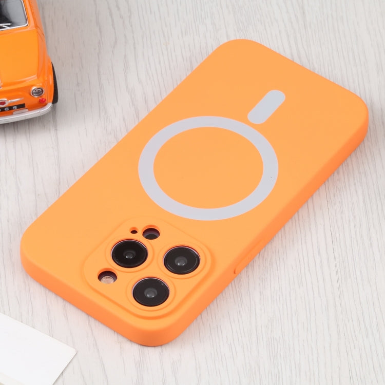 For iPhone 16 Pro Max Liquid Silicone Magsafe Phone Case(Orange) - iPhone 16 Pro Max Cases by PMC Jewellery | Online Shopping South Africa | PMC Jewellery | Buy Now Pay Later Mobicred