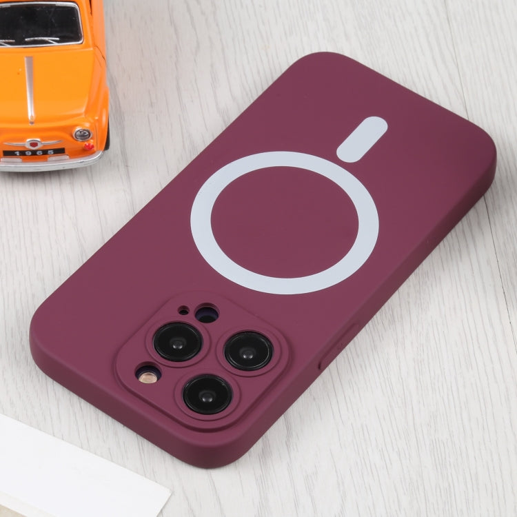 For iPhone 16 Pro Liquid Silicone Magsafe Phone Case(Wine Red) - iPhone 16 Pro Cases by PMC Jewellery | Online Shopping South Africa | PMC Jewellery | Buy Now Pay Later Mobicred