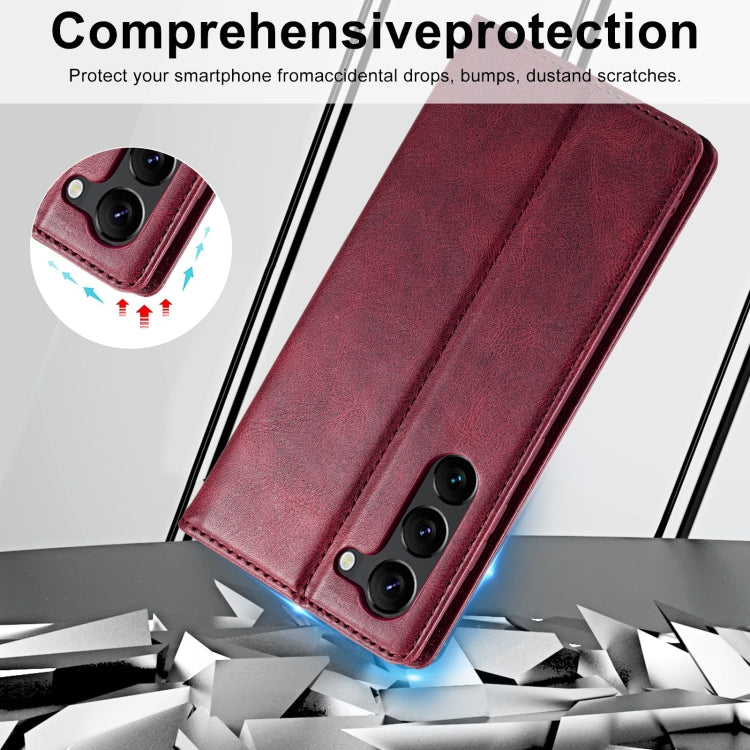 For Samsung Galaxy S24 LC.IMEEKE RFID Anti-theft Leather Phone Case(Red) - free shipping - PMC Jewellery - Order now!