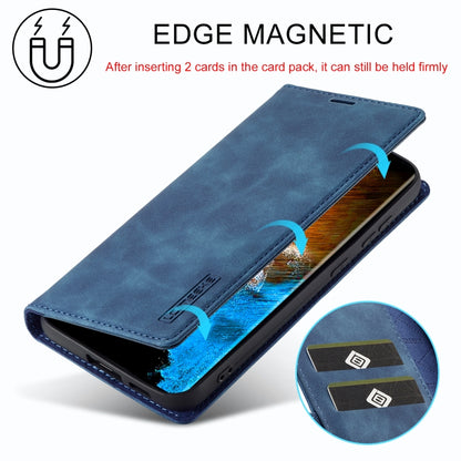 For Samsung Galaxy S24+ 5G LC.IMEEKE Strong Magnetism Microfiber Leather Phone Case(Blue) - Galaxy S24+ 5G Cases by LC.IMEEKE | Online Shopping South Africa | PMC Jewellery | Buy Now Pay Later Mobicred