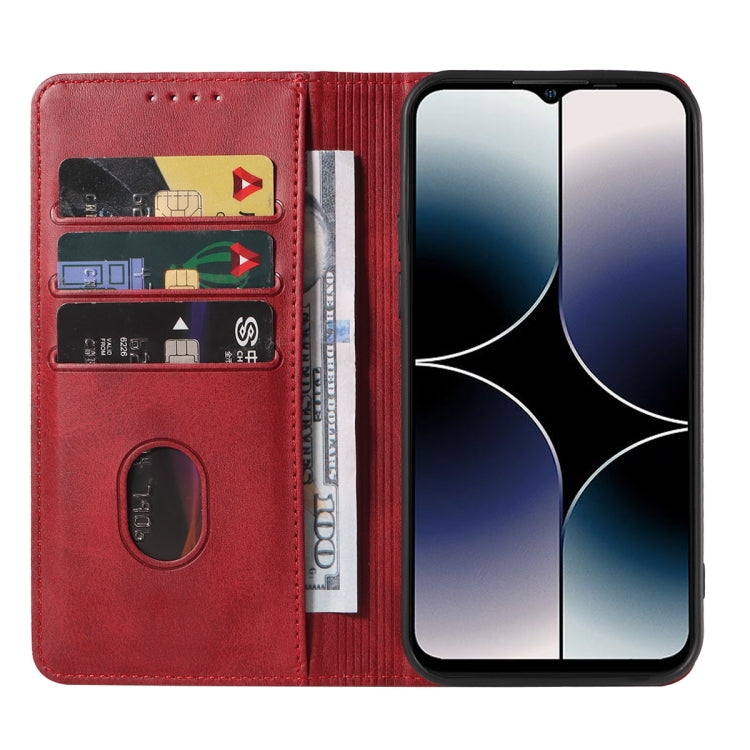 For Ulefone Note 16 Pro Magnetic Closure Leather Phone Case(Red) - Ulefone Cases by PMC Jewellery | Online Shopping South Africa | PMC Jewellery | Buy Now Pay Later Mobicred