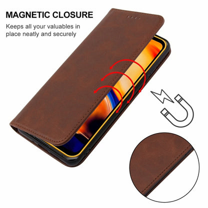 For Ulefone Armor X13 Magnetic Closure Leather Phone Case(Brown) - Ulefone Cases by PMC Jewellery | Online Shopping South Africa | PMC Jewellery | Buy Now Pay Later Mobicred