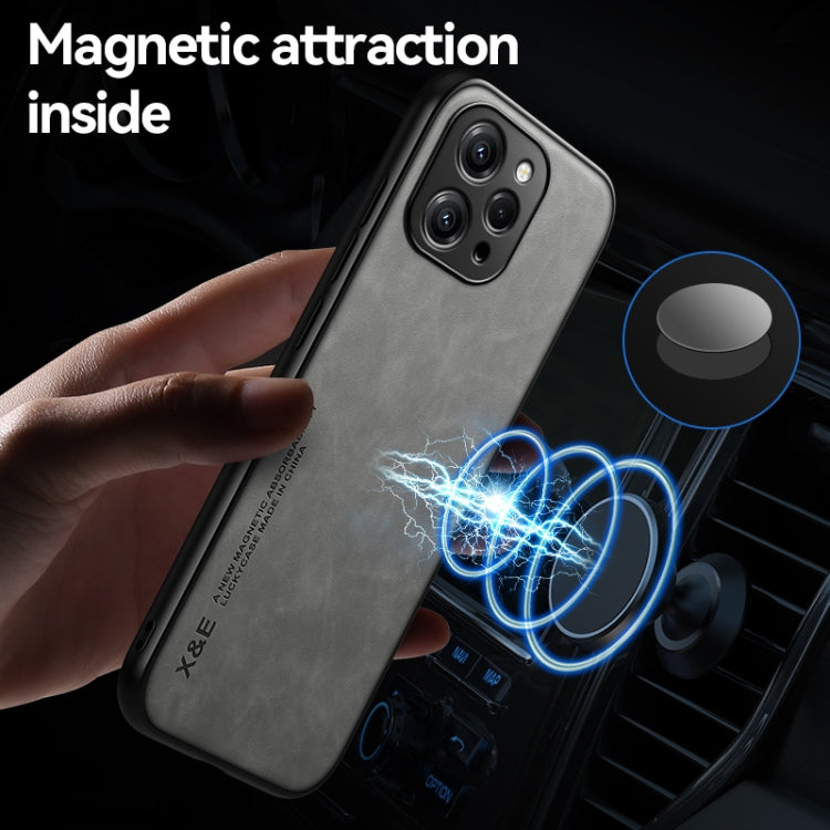 For Xiaomi Redmi K60 Ultra Skin Feel Magnetic Leather Back Phone Case(Dark Grey) - Redmi K60 Ultra Cases by PMC Jewellery | Online Shopping South Africa | PMC Jewellery | Buy Now Pay Later Mobicred