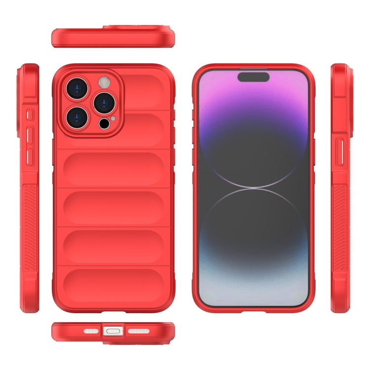 For iPhone 15 Pro Max Magic Shield TPU + Flannel Phone Case(White) - iPhone 15 Pro Max Cases by PMC TechLife | Online Shopping South Africa | PMC TechLife