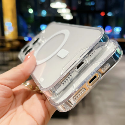 For iPhone 16 Plus Space MagSafe Acrylic Hybrid TPU Phone Case(Transparent) - iPhone 16 Plus Cases by PMC Jewellery | Online Shopping South Africa | PMC Jewellery | Buy Now Pay Later Mobicred