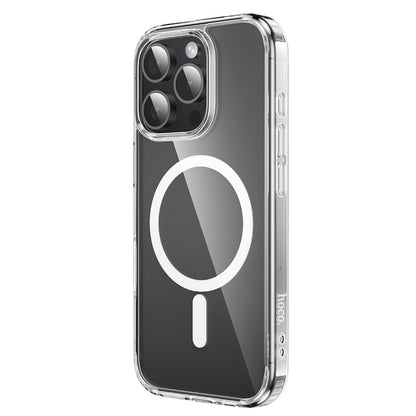 For iPhone 16 Pro Max hoco MagSafe Magnetic Series Airbag Shockproof Phone Case(Transparent) - iPhone 16 Pro Max Cases by hoco | Online Shopping South Africa | PMC Jewellery | Buy Now Pay Later Mobicred