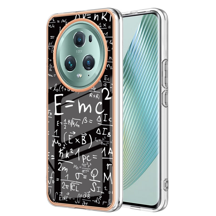 For Honor Magic 5 Pro Electroplating Marble Dual-side IMD Phone Case(Equation) - Honor Cases by PMC Jewellery | Online Shopping South Africa | PMC Jewellery | Buy Now Pay Later Mobicred