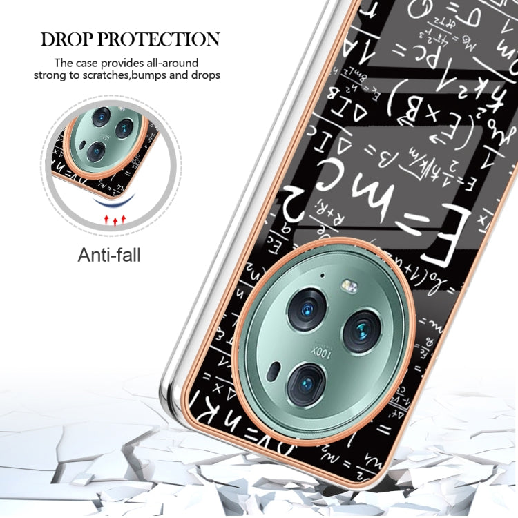 For Honor Magic 5 Pro Electroplating Marble Dual-side IMD Phone Case(Equation) - Honor Cases by PMC TechLife | Online Shopping South Africa | PMC TechLife | Buy Now Pay Later Mobicred