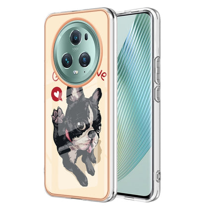 For Honor Magic 5 Pro Electroplating Marble Dual-side IMD Phone Case(Lucky Dog) - Honor Cases by PMC Jewellery | Online Shopping South Africa | PMC Jewellery | Buy Now Pay Later Mobicred