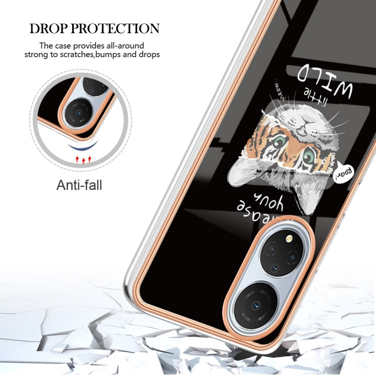 For Honor X7 Electroplating Marble Dual-side IMD Phone Case(Natural Growth) - Honor Cases by PMC TechLife | Online Shopping South Africa | PMC TechLife | Buy Now Pay Later Mobicred