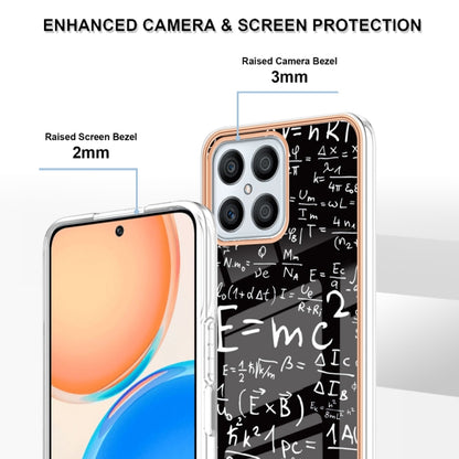 For Honor X8 4G Electroplating Marble Dual-side IMD Phone Case(Equation) - Honor Cases by PMC Jewellery | Online Shopping South Africa | PMC Jewellery | Buy Now Pay Later Mobicred