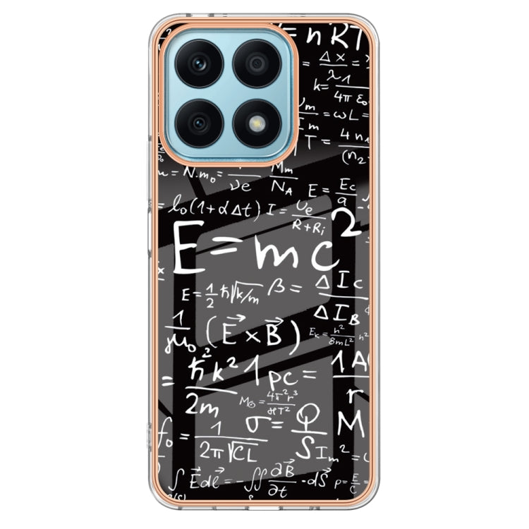 For Honor X8a Electroplating Marble Dual-side IMD Phone Case(Equation) - Honor Cases by PMC Jewellery | Online Shopping South Africa | PMC Jewellery | Buy Now Pay Later Mobicred