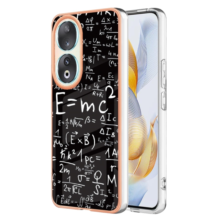 For Honor 90 5G Electroplating Marble Dual-side IMD Phone Case(Equation) - Honor Cases by PMC Jewellery | Online Shopping South Africa | PMC Jewellery | Buy Now Pay Later Mobicred