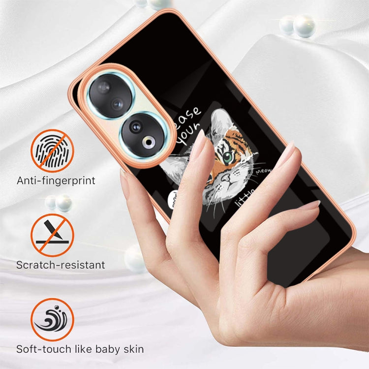 For Honor 90 5G Electroplating Marble Dual-side IMD Phone Case(Natural Growth) - Honor Cases by PMC TechLife | Online Shopping South Africa | PMC TechLife | Buy Now Pay Later Mobicred