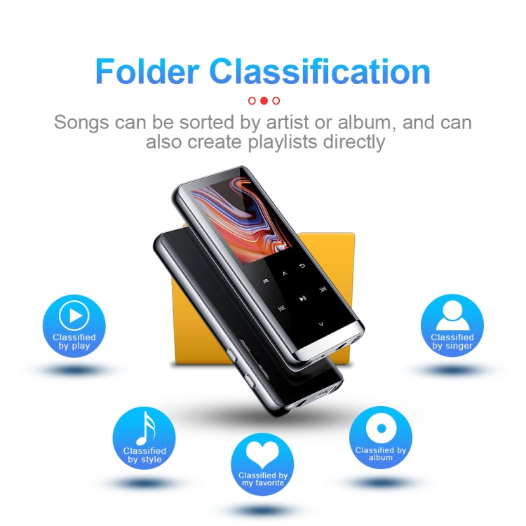 JNN M13 1.8 Inch LCD Screen Touch HiFi MP3 Player, Memory:64GB(Without Bluetooth) - free shipping - PMC TechLife - Order now!