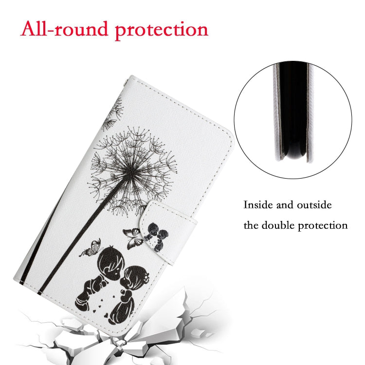 For iPhone 16 Pro 3D Colored Drawing Flip Leather Phone Case(Dandelions) - iPhone 16 Pro Cases by PMC TechLife | Online Shopping South Africa | PMC TechLife | Buy Now Pay Later Mobicred