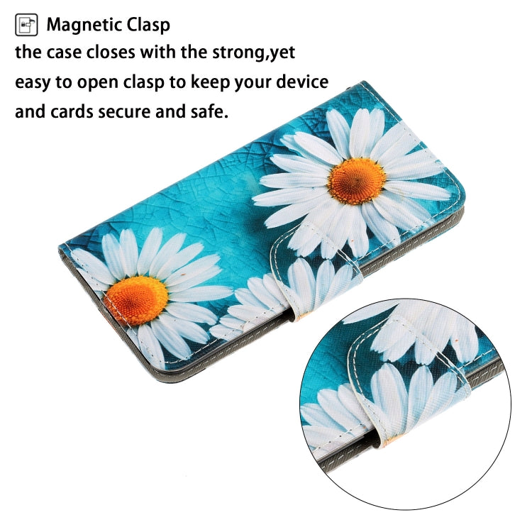 For iPhone 16 Plus 3D Colored Drawing Flip Leather Phone Case(Daisy) - iPhone 16 Plus Cases by PMC Jewellery | Online Shopping South Africa | PMC Jewellery | Buy Now Pay Later Mobicred