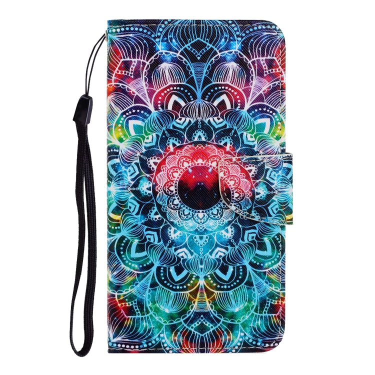 For iPhone 16 Plus 3D Colored Drawing Flip Leather Phone Case(Mandala) - iPhone 16 Plus Cases by PMC Jewellery | Online Shopping South Africa | PMC Jewellery | Buy Now Pay Later Mobicred