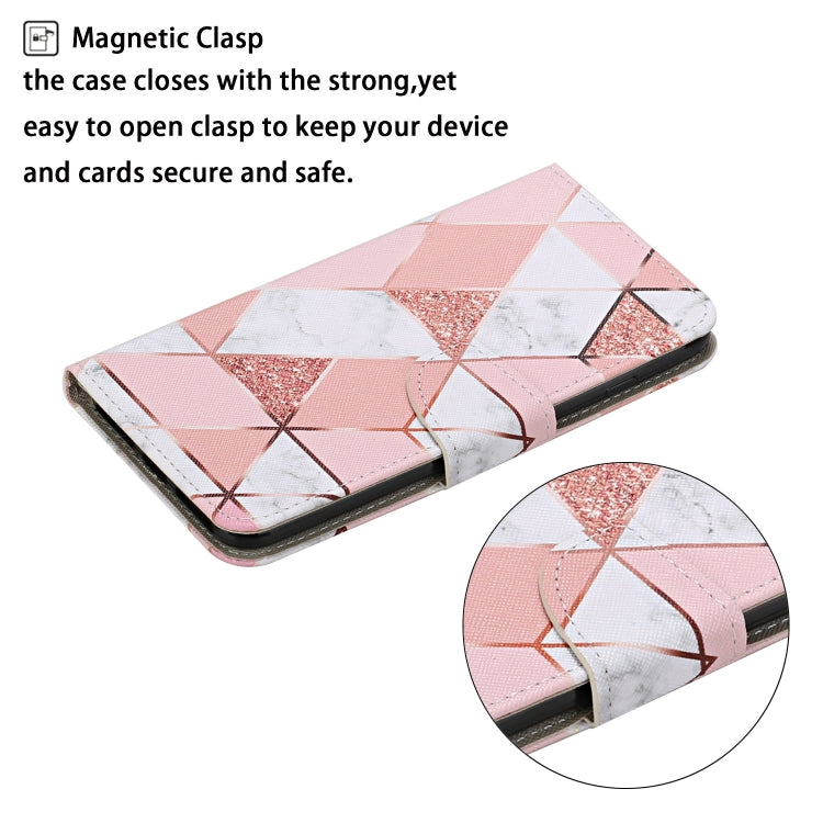 For iPhone 16 3D Colored Drawing Flip Leather Phone Case(Marble) - iPhone 16 Cases by PMC TechLife | Online Shopping South Africa | PMC TechLife | Buy Now Pay Later Mobicred