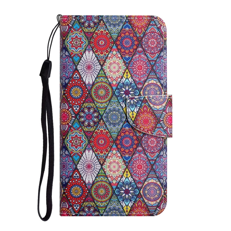 For iPhone 16 3D Colored Drawing Flip Leather Phone Case(Kaleidoscope) - iPhone 16 Cases by PMC Jewellery | Online Shopping South Africa | PMC Jewellery | Buy Now Pay Later Mobicred