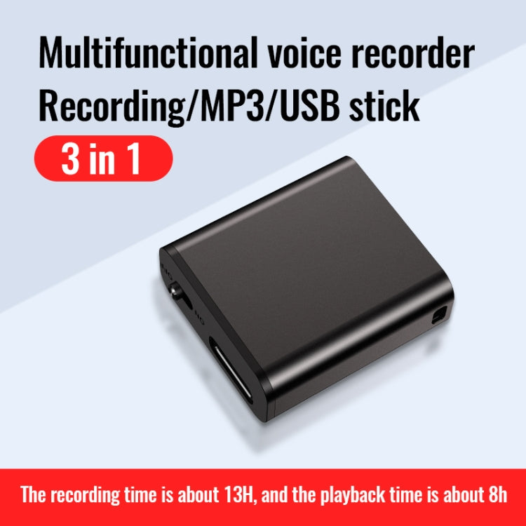 JNN Q8 Portable HD Noise Reduction Smart Voice Recorder, Memory:16GB - Recording Pen by JNN | Online Shopping South Africa | PMC TechLife | Buy Now Pay Later Mobicred