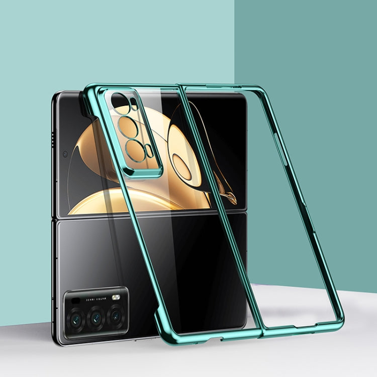 For Honor Magic V2 Ultra-thin Plating PC Phone Case(Green) - Honor Cases by PMC Jewellery | Online Shopping South Africa | PMC Jewellery | Buy Now Pay Later Mobicred