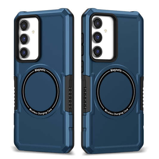 For Samsung Galaxy S23 FE MagSafe Shockproof Armor Phone Case(Dark Blue) - Galaxy S23 5G Cases by PMC Jewellery | Online Shopping South Africa | PMC Jewellery