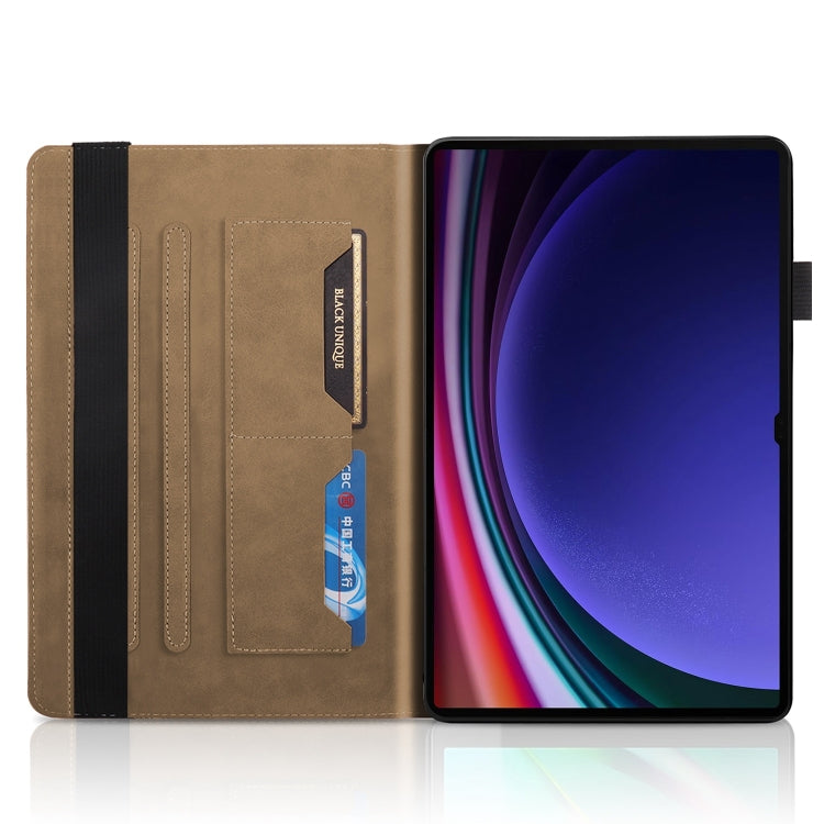 For Samsung Galaxy Tab S9 Ultra Life Tree Series Horizontal Flip Leather Tablet Case(Brown) - Galaxy Tab S9 Ultra Cases by PMC TechLife | Online Shopping South Africa | PMC TechLife