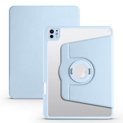 For iPad Pro 13 2024 Acrylic 360 Rotation Detachable Leather Tablet Case(Ice Blue) - iPad Pro 13 2024 Cases by PMC Jewellery | Online Shopping South Africa | PMC Jewellery | Buy Now Pay Later Mobicred