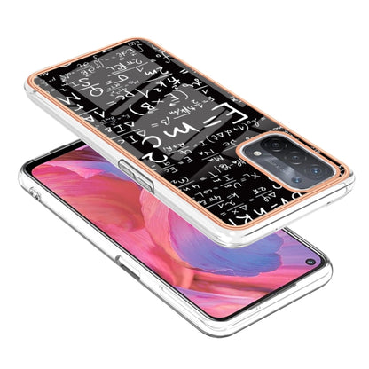 For OPPO A74 / A93 5G / A54 5G / A93s 5G Electroplating Marble Dual-side IMD Phone Case(Equation) - OPPO Cases by PMC Jewellery | Online Shopping South Africa | PMC Jewellery | Buy Now Pay Later Mobicred