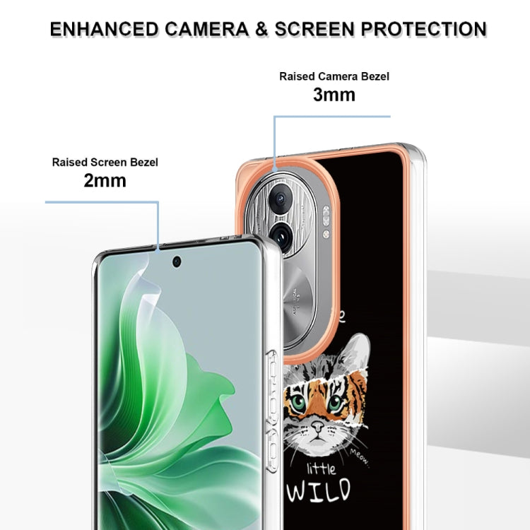 For OPPO Reno11 Pro 5G Global Electroplating Marble Dual-side IMD Phone Case(Natural Growth) - Reno11 Pro Cases by PMC Jewellery | Online Shopping South Africa | PMC Jewellery | Buy Now Pay Later Mobicred