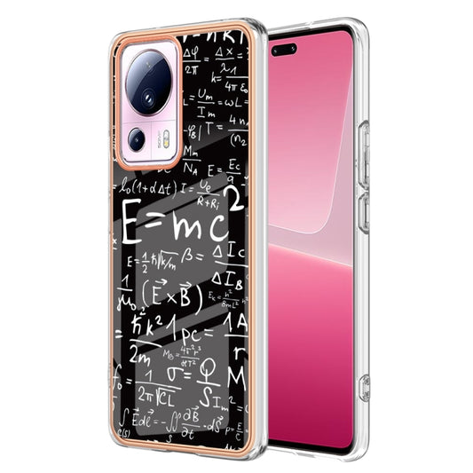 For Xiaomi 13 Lite 5G Electroplating Marble Dual-side IMD Phone Case(Equation) - 13 Lite Cases by PMC Jewellery | Online Shopping South Africa | PMC Jewellery | Buy Now Pay Later Mobicred