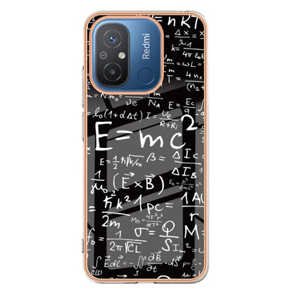 For Xiaomi Redmi 12C / 11A 4G Electroplating Marble Dual-side IMD Phone Case(Equation) - Xiaomi Cases by PMC Jewellery | Online Shopping South Africa | PMC Jewellery | Buy Now Pay Later Mobicred