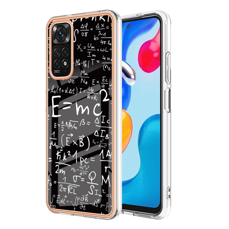 For Xiaomi Redmi Note 11s / Note 11 4G Electroplating Marble Dual-side IMD Phone Case(Equation) - Xiaomi Cases by PMC Jewellery | Online Shopping South Africa | PMC Jewellery | Buy Now Pay Later Mobicred