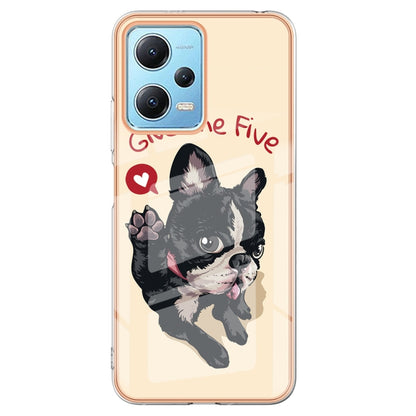 For Xiaomi Redmi Note 12 5G Global Electroplating Marble Dual-side IMD Phone Case(Lucky Dog) - Xiaomi Cases by PMC Jewellery | Online Shopping South Africa | PMC Jewellery | Buy Now Pay Later Mobicred