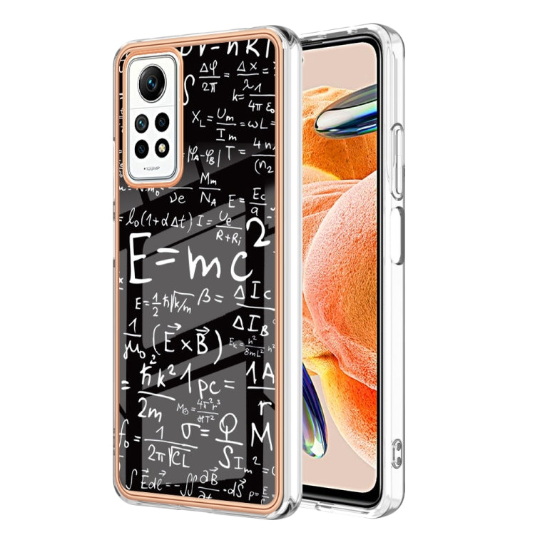 For Xiaomi Redmi Note 12 Pro 4G Global Electroplating Marble Dual-side IMD Phone Case(Equation) - Xiaomi Cases by PMC Jewellery | Online Shopping South Africa | PMC Jewellery | Buy Now Pay Later Mobicred