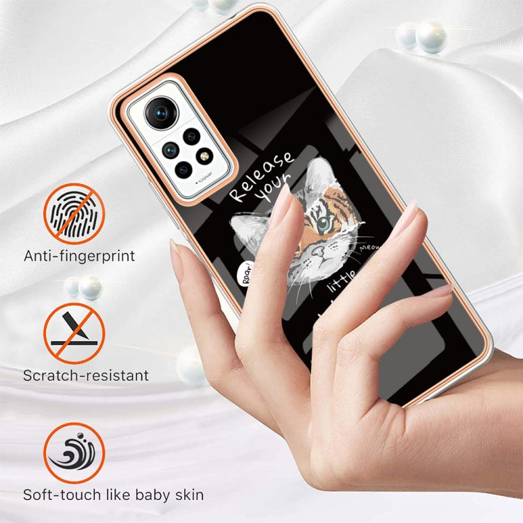 For Xiaomi Redmi Note 12 Pro 4G Global Electroplating Marble Dual-side IMD Phone Case(Natural Growth) - Xiaomi Cases by PMC Jewellery | Online Shopping South Africa | PMC Jewellery | Buy Now Pay Later Mobicred