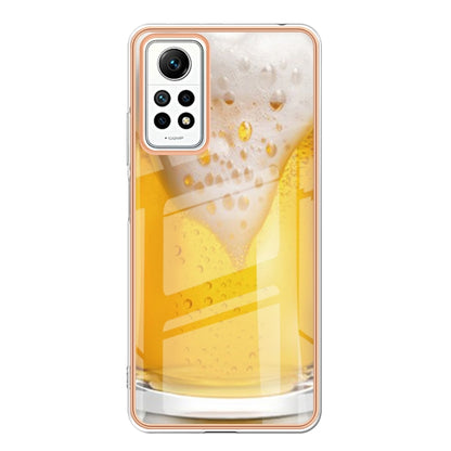 For Xiaomi Redmi Note 12 Pro 4G Global Electroplating Marble Dual-side IMD Phone Case(Draft Beer) - Xiaomi Cases by PMC Jewellery | Online Shopping South Africa | PMC Jewellery | Buy Now Pay Later Mobicred