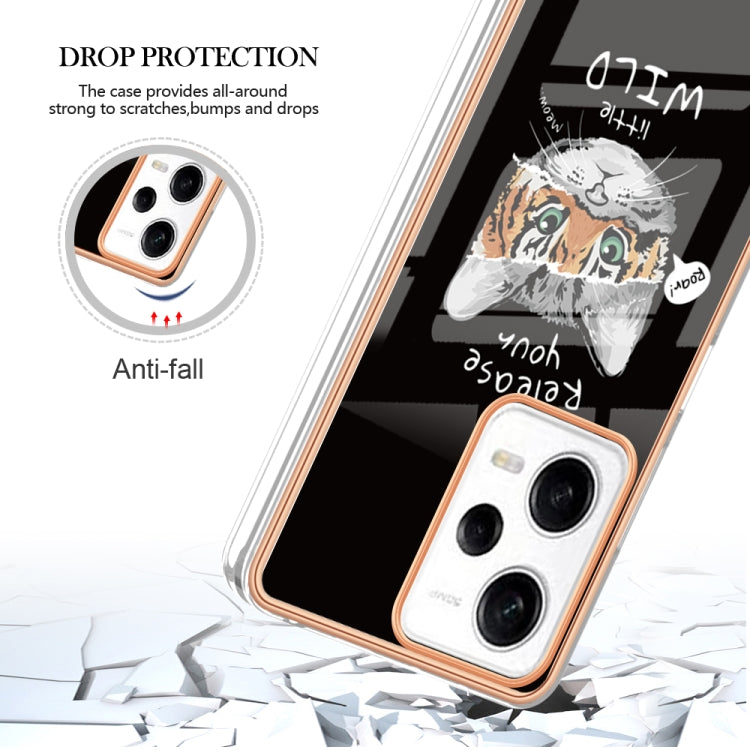 For Xiaomi Redmi Note 12 Pro 5G Global Electroplating Marble Dual-side IMD Phone Case(Natural Growth) - Xiaomi Cases by PMC Jewellery | Online Shopping South Africa | PMC Jewellery | Buy Now Pay Later Mobicred