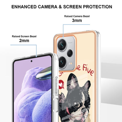 For Xiaomi Redmi Note 12 Pro+ Global Electroplating Marble Dual-side IMD Phone Case(Lucky Dog) - Xiaomi Cases by PMC Jewellery | Online Shopping South Africa | PMC Jewellery | Buy Now Pay Later Mobicred