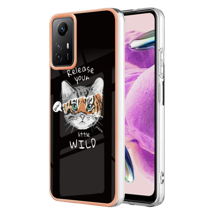 Xiaomi Redmi Note 12S 4G Electroplating Marble Dual-side IMD Phone Case(Natural Growth) - Xiaomi Cases by PMC Jewellery | Online Shopping South Africa | PMC Jewellery | Buy Now Pay Later Mobicred