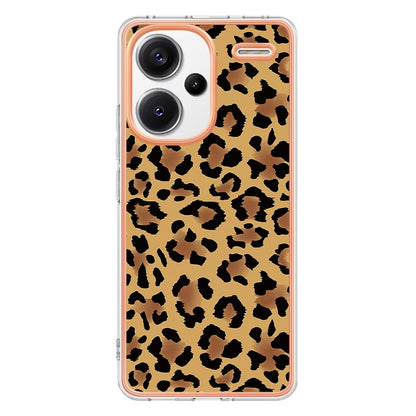 For Xiaomi Redmi Note 13 Pro+ 5G Electroplating Marble Dual-side IMD Phone Case(Leopard Print) - Note 13 Pro+ Cases by PMC Jewellery | Online Shopping South Africa | PMC Jewellery | Buy Now Pay Later Mobicred