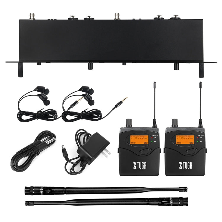 XTUGA RW2080 UHF Wireless Stage Singer In-Ear Monitor System 5 BodyPacks(AU Plug) - Microphone by XTUGA | Online Shopping South Africa | PMC Jewellery | Buy Now Pay Later Mobicred