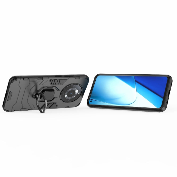For Realme 11 Magnetic Ring Holder PC + TPU Phone Case(Black) - Realme Cases by PMC TechLife | Online Shopping South Africa | PMC TechLife | Buy Now Pay Later Mobicred