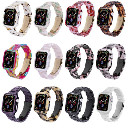 For Apple Watch Ultra 2 / Ultra 49mm Printed Resin PC Watch Band Case Kit(Milk Pattern) - Watch Cases by PMC Jewellery | Online Shopping South Africa | PMC Jewellery | Buy Now Pay Later Mobicred