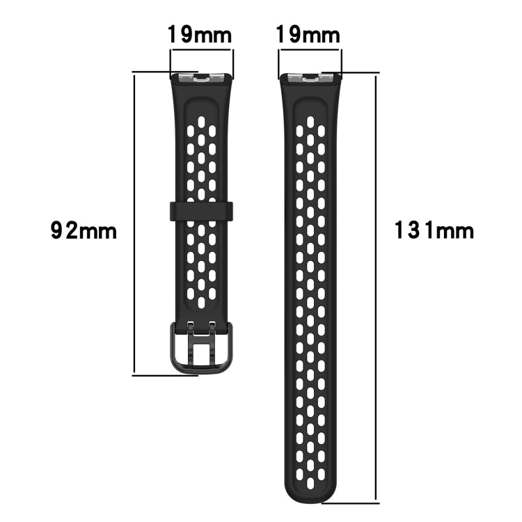 For Huawei Band 10 / 9 / 8 Solid Color Breathable Silicone Watch Band(Pink) - Watch Bands by PMC TechLife | Online Shopping South Africa | PMC TechLife | Buy Now Pay Later Mobicred